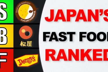 JAPANESE FAST FOOD TIER LIST