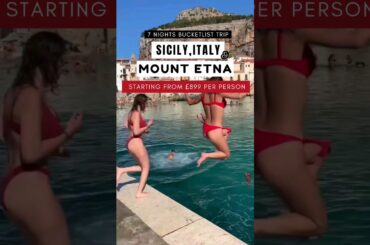 7 Night Bucketlist Trip To SICILY, ITALY & MOUNT ETNA #italy #shorts #sicily #london #uk #england
