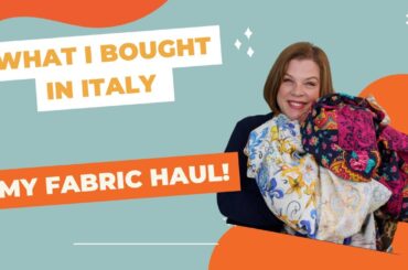 My Italy Fabric Haul