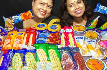 32 ICE CREAM EATING CHALLENGE | AMUL, CORNETTO | Indian Food Eating show | Bengali Eating Show
