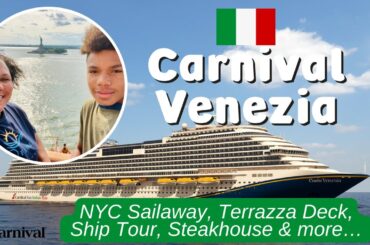 Carnival Venezia: Boarding Day Part 2- Tour, Sailaway, Steakhouse, Italy Festival