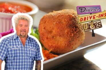 Guy Fieri Eats Luigi's Arancini Risotto | Diners, Drive-Ins and Dives | Food Network
