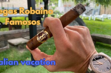 Sipping wine, talking about watches, Italy vacation and tasting a Vegas Robaina Famosos (review #28)