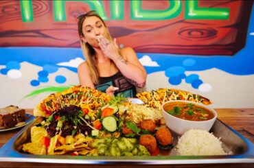 This Seven Course Vegan Challenge is Meant To Feed FOUR.. so I tried it alone!