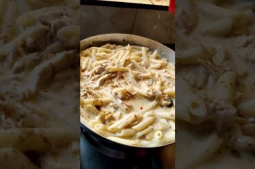 White Sauce Pasta ASMR Cooking #food #cooking #indianasmrworld #shorts #asmr #whitesaucepasta#viral