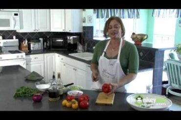 Italian Recipes - Chopping the Tomatoes for Panzanella
