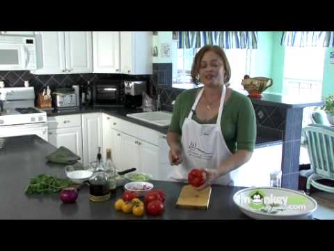 Italian Recipes – Chopping the Tomatoes for Panzanella Italian Recipes - Chopping the Tomatoes for Panzanella
