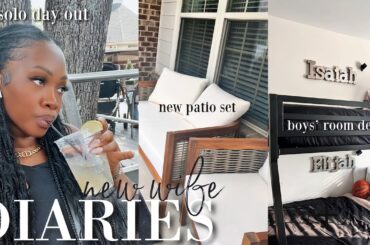New Wife VLOG | My Sons are Here! Bonus-mom Overnight, New Patio Set & The Boys’ Room