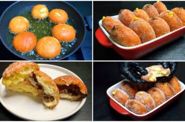 Italian Donuts BOMBOLONI With Cream & Nutella  | No Oven Recipe | Soft & Fluffy