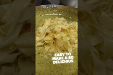 Creamy Pesto Tagliatelle Recipe - RECIPE BELOW - A delicious & easy Italian Pasta Recipe