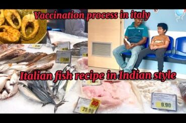 Big Italian fish cutting with knife & cooking