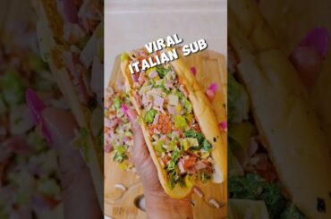 How To Make The Viral Chopped Italian Sub! #shorts