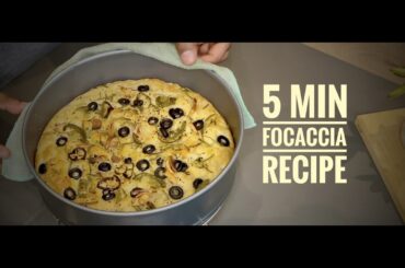 2023 Best Focaccia(Italian bread) Recipe with Poolish - If you have 5 mins make this!!