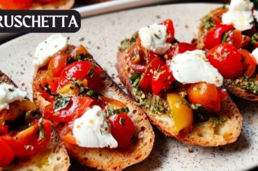 HOW TO MAKE BRUSCHETTA | ITALIAN BRUSCHETTA | Quick and Easy Recipe | Appetizer | Starters | Snacks