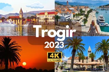 Trogir, Croatia Old Town - Riva - Promenade 4K UHD 2023
