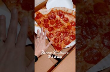 Largest slice of pizza we’ve ever seen@bennytudino’s #pizza #italian #food #yummy #newyork #hoboken