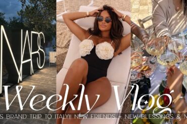 WEEKLY VLOG! NARS TOOK ME TO ITALY! NARS BRAND TRIP! NEW FRIENDS + NEW BLESSINGS | ALLYIAHSFACE VLOG
