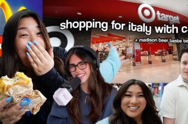 SHOPPING FOR ITALY WITH CAL + Eating Like Madison Beer!!