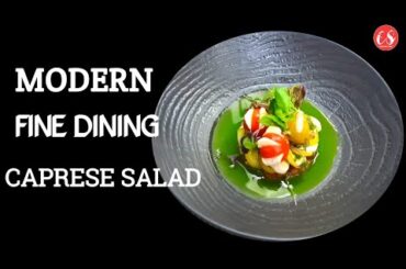 modern caprese salad ||fine dining style||cooking side