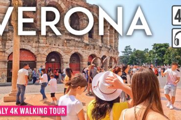 VERONA, Italy 4K Walking Tour - Captions & Immersive Sound [4K Ultra HD/60fps]