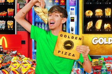 EATING ONLY VENDING MACHINE FOOD FOR 24 HOURS!!