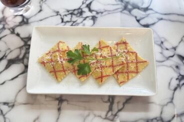 Homemade truffle ravioli