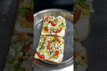 Bread pizza without oven|| Home made pizza for children#youtubeshorts #recipe #recipe #homemade