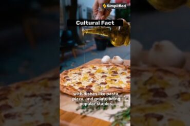 Cultural Fact - Cuisine of Italy #shorts #facts #culturalfacts #cultural #cuisine #italy #pizza