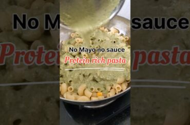 Trending palak paneer pasta|Healthy lunchbox ideas|protein recipe|no sauce no mayo pasta #lunchbox