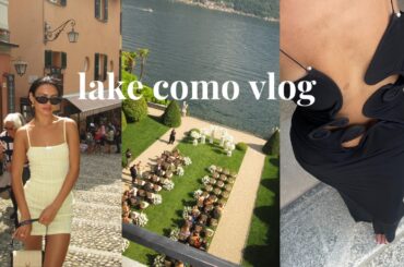 VLOG | what i wore in italy, a fairytale wedding, lake como itinerary!