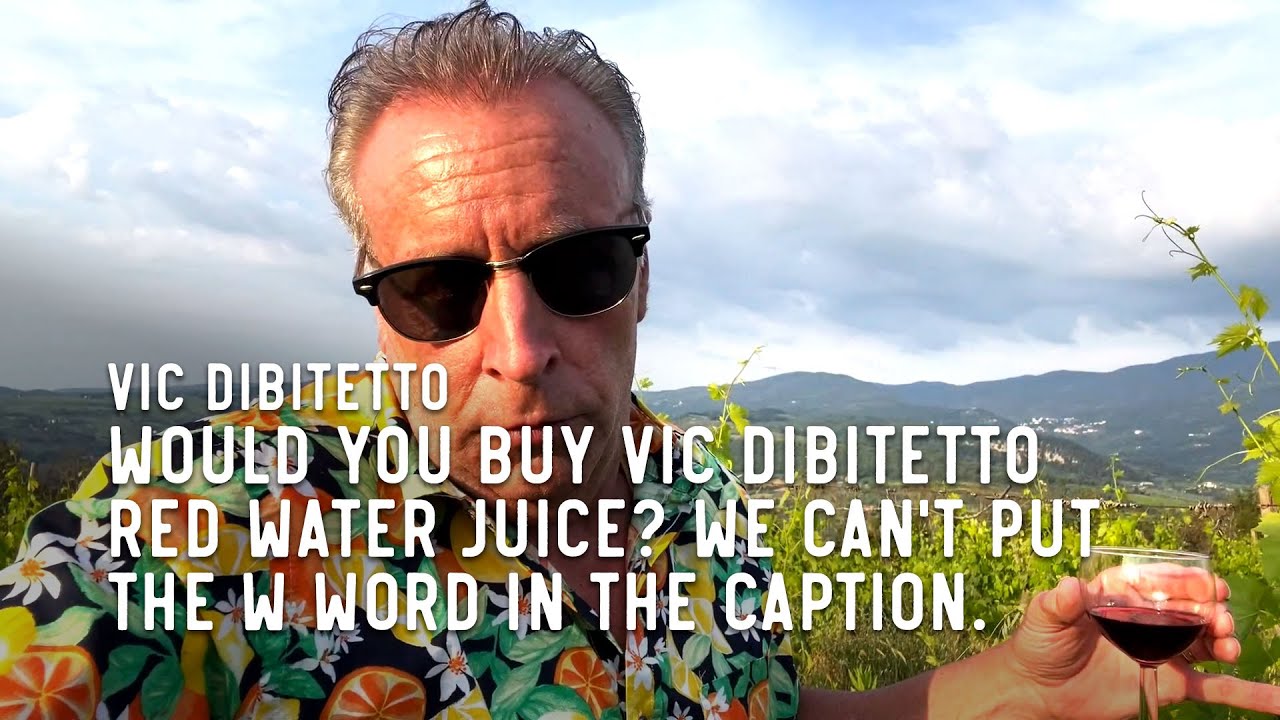 Would you buy Vic DiBitetto red water juice? We can’t put the W word in the caption. Would you buy Vic DiBitetto red water juice? We can't put the W word in the caption.