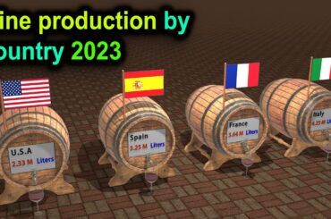 Wine producing countries comparison ( liter per year )