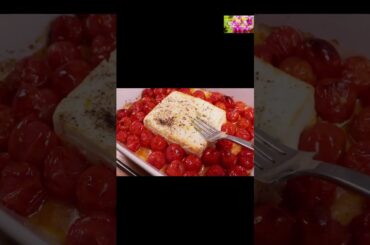 Baked Feta Cheese Spaghetti/Pasta Recipe #shorts #pasta #feta #italian #viral