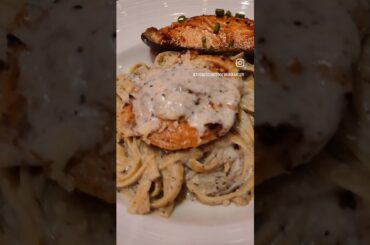 YES, I GOT 2 ENTREES IN THE MAIN DINING ROOM OF THE CARNIVAL PANORAMA || SALMON AND FETTUCCINE