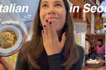 Trying Italian food in Seoul and going around in Jongno Seoul Living Alone Vlog