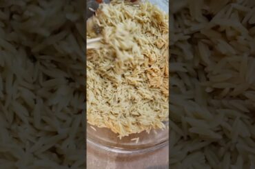 Orzo Pasta Salad with Light Homemade Vinaigrette Recipe #shorts