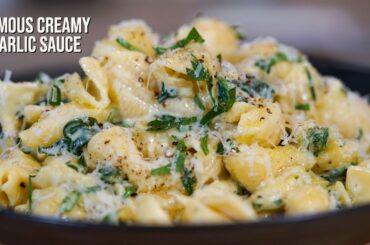 15 minute creamy garlic pasta sauce