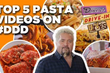 Top 5 #DDD Pasta Videos of ALL Time with Guy Fieri | Diners, Drive-Ins and Dives | Food Network
