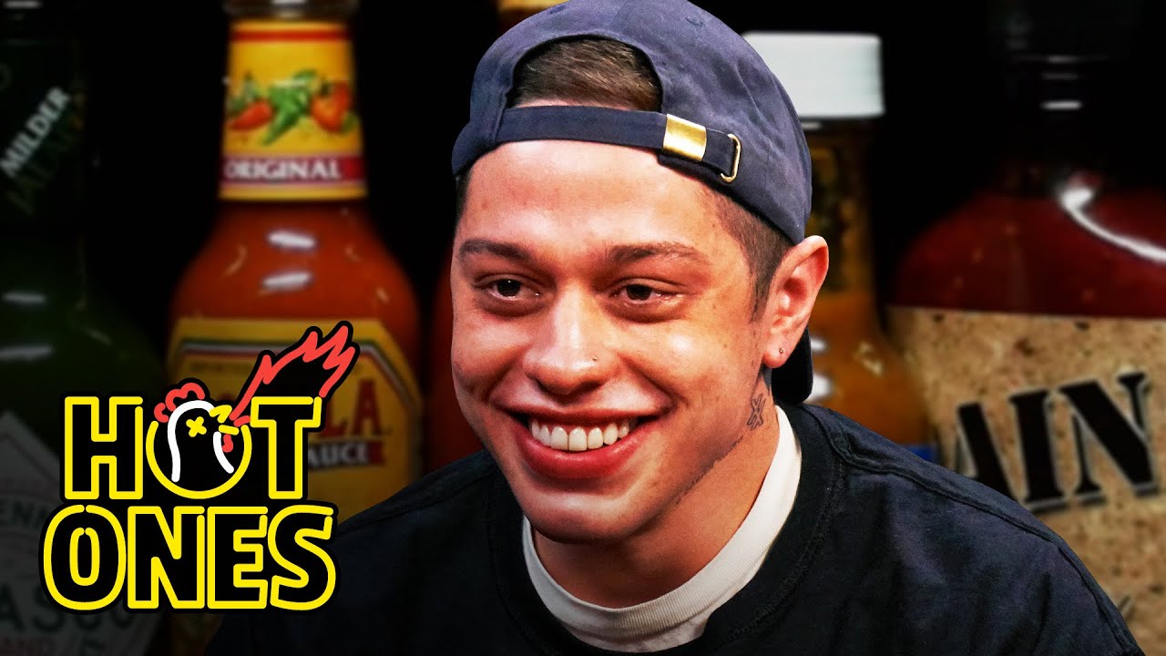 Pete Davidson Drips With Sweat While Eating Spicy Wings | Hot Ones Pete Davidson Drips With Sweat While Eating Spicy Wings | Hot Ones