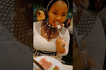 Xhosa Woman Reaction to Italian Food