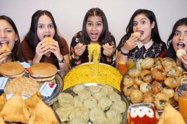 Golgappa, Momos, Spicy Maggi, Burger and Samosa  Eating Challenge | All Finished In 10 Sec Challenge