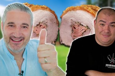 Italian Chef Reacts to Guga Foods Dry Aged Porchetta Recipe