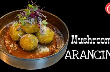 Mushroom Arancini || how to make arancini || crispy rice ball | cooking side ||