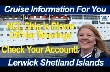 CRUISE NEWS! SHIP IS BLOWN OFF MOORINGS HAL ECLIPSE CRUISE CHECK YOUR ONBOARD ACCOUNT ICELAND PORT
