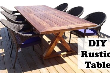 DIY Outdoor Dining Table | Affordable 10 Foot Table