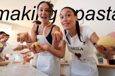 cooking class in italy with frezza | pasta, thrifting, vibes
