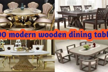 Top100 dining table latest wooden dining tableandchair design|modern dining table set2023|ListDataM