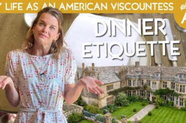 How NOT to set the table when dining at a Castle.