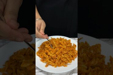 Red Sauce Pasta ASMR Cooking #shorts #asmr #food #cooking #indianasmrworld #pasta #redsaucepasta