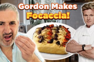 Focaccia Face-off: Italian Chef Reacts to Gordon Ramsay's Recipe